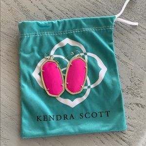Kendra Scott Large Magenta Earrings